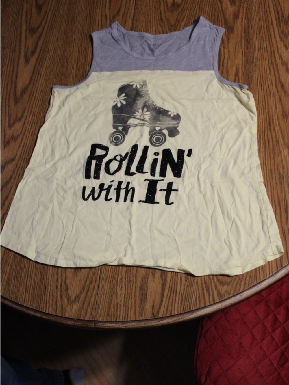 Kids 'Rollin' With It' Tank Top - Lavender & Cream